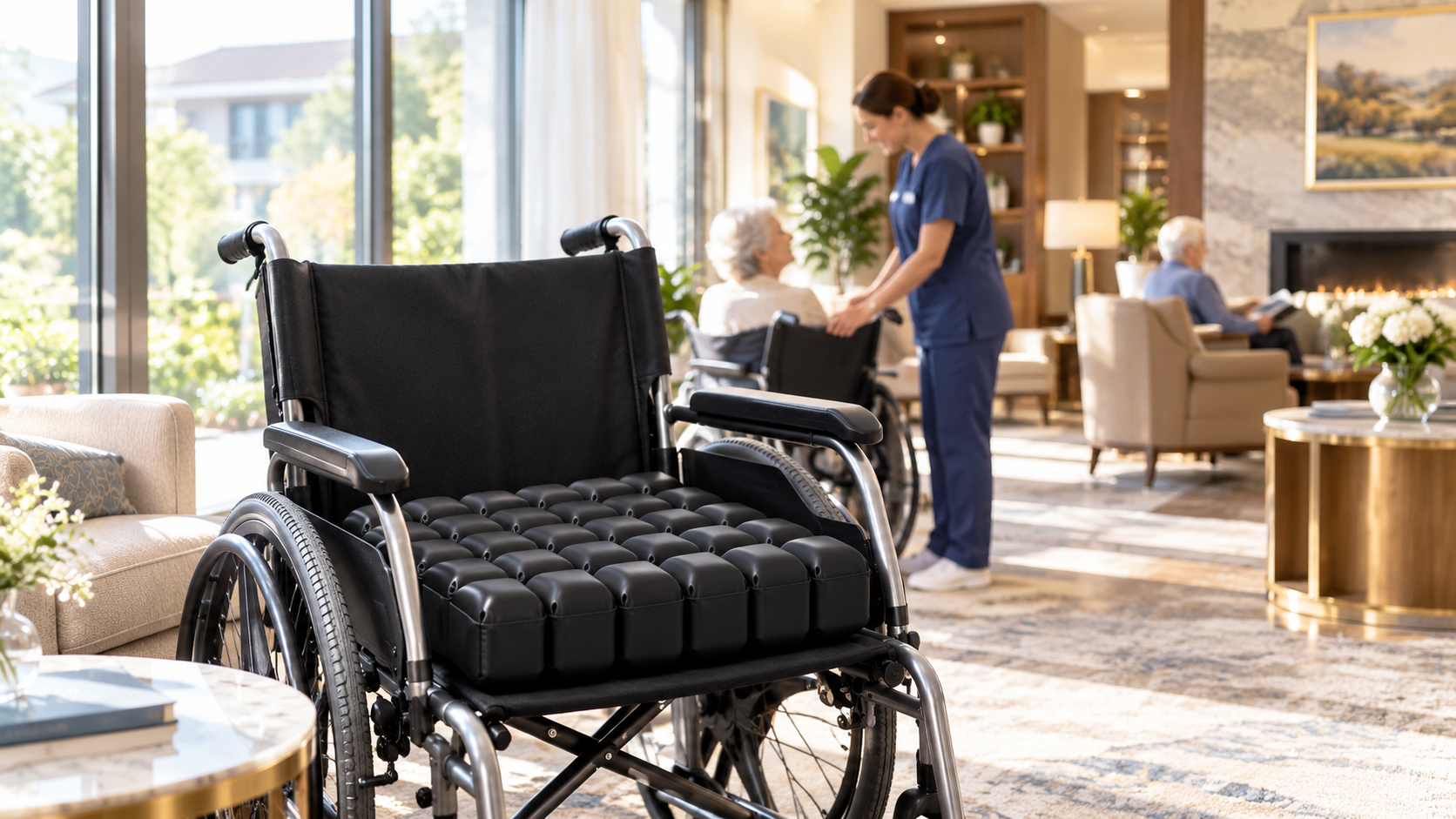 Pressure Relief Wheelchair Cushion for nursing home residents